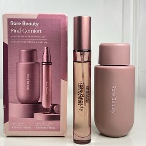 Last one!! NIB Rare Beauty Find Comfort Mini Lotion & Travel Size Fragrance Set